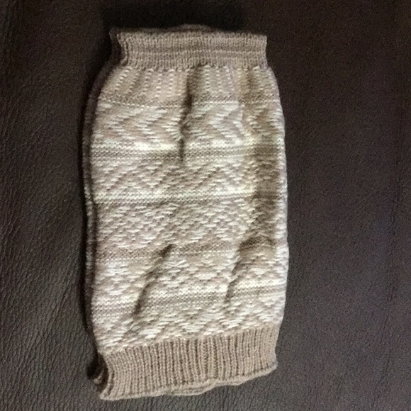 Winter knitted crochet leg warmers - Picture 4 of 4
